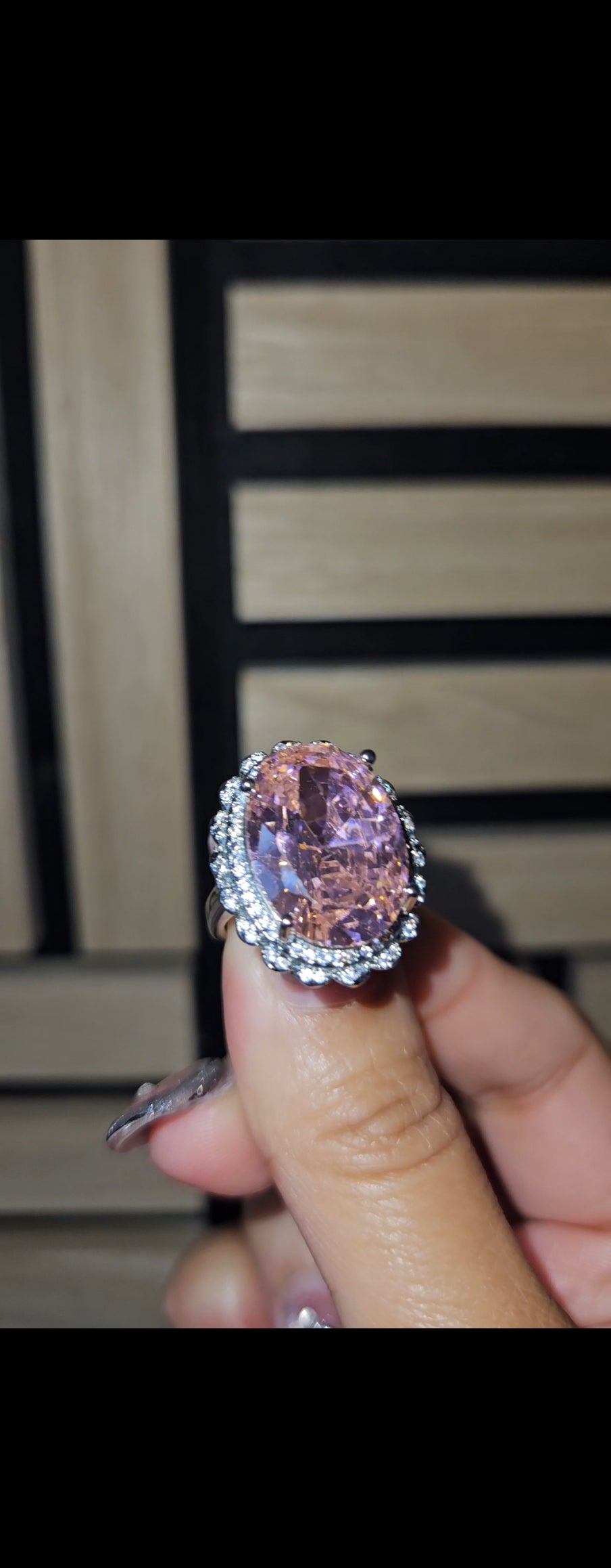 Rose Aura Statement Ring