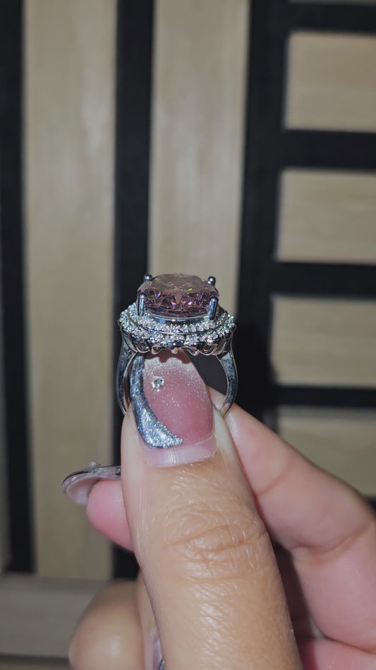 Rose Aura Statement Ring
